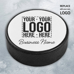 Custom Business Logo Corporate Company Modern Cool Hockey Puck
