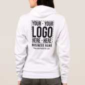 Custom Business Logo Corporate Company Modern Cool Hoodie (Achterkant)