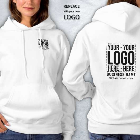 Custom Business Logo Corporate Company Modern Cool Hoodie
