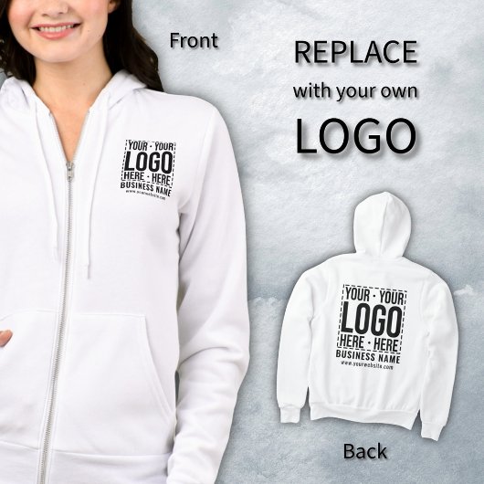 Custom Business Logo Corporate Company Modern Cool Hoodie