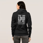Custom Business Logo Corporate Company Modern Cool Hoodie (Achterkant volledig)