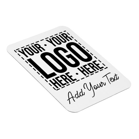 Custom Business Logo Corporate Company Modern Cool Magneet (Rechterzijde)