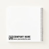 Custom Business Logo Corporate Company Modern Cool Notitieboek (Achterkant)
