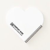 Custom Business Logo Corporate Company Modern Cool Notitieboek (Achterkant)
