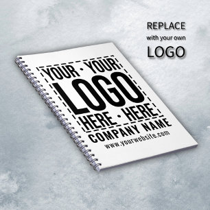 Custom Business Logo Corporate Company Modern Cool Notitieboek
