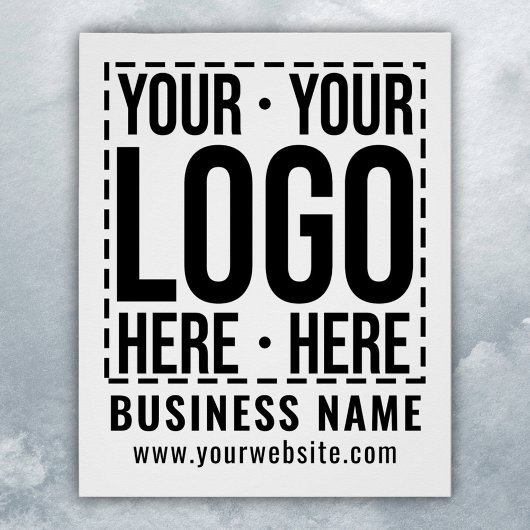 Custom Business Logo Corporate Company Modern Cool Perfect Poster