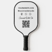 Custom Business Logo Corporate Company Modern Cool Pickleball Paddle (Achterkant)