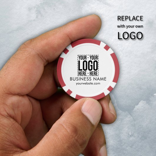 Custom Business Logo Corporate Company Modern Cool Poker Chips