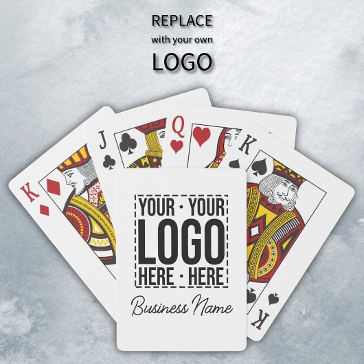 Custom Business Logo Corporate Company Modern Cool Pokerkaarten