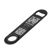 Custom Business Logo Corporate Company Modern Cool Speed Flessenopener (Voorkant Gekanteld)