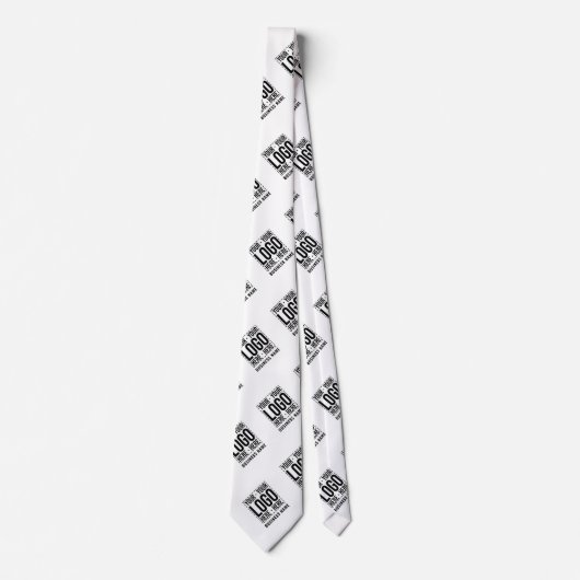 Custom Business Logo Corporate Company Modern Cool Stropdas (Voorkant)