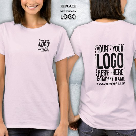 Custom Business Logo Corporate Company Modern Cool T-shirt