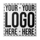 Custom Business Logo Corporate Company Modern Cool Tegeltje (Voorkant)