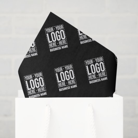 Custom Business Logo Corporate Company Modern Cool Tissuepapier (Cadeauzakje)