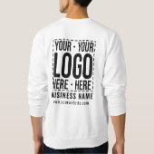 Custom Business Logo Corporate Company Modern Cool Trui (Achterkant)