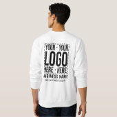 Custom Business Logo Corporate Company Modern Cool Trui (Achterkant volledig)