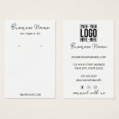 Custom Business Logo Corporate Company Modern Cool Visitekaartje (Voorkant /achterkant)