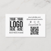 Custom Business Logo Corporate Company Modern Cool Visitekaartje (Voorkant)