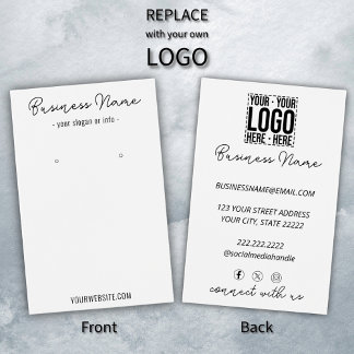 Custom Business Logo Corporate Company Modern Cool Visitekaartje