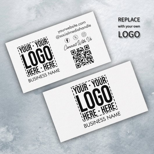 Custom Business Logo Corporate Company Modern Cool Visitekaartje