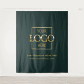 Custom Business Logo Corporate Event Backdrop Wandkleed (Voorkant)