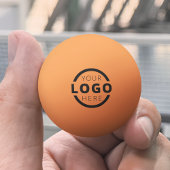 Custom Business Logo Corporate Oranje Pingpongbal