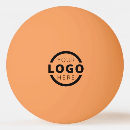 Custom Business Logo Corporate Oranje Pingpongbal (Achterkant)