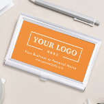 Custom Business Logo Corporate Oranje Visitekaarthouder<br><div class="desc">Creëer uw gepersonaliseerde professionele visitekaartje houder met uw eigen logo en aangepaste tekst. De merkhouders van de douane zijn grote praktische collectieve giften voor managers en werknemers,  en zij voegen een professionele aanraking en promotiewaarde aan het voorstellen van uw kaarten aan klanten toe. Geen minimumbestelling.</div>