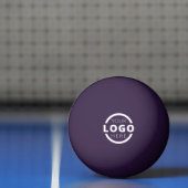 Custom Business Logo Corporate Paars Pingpongbal (Net)