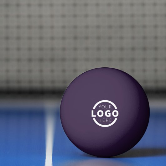 Custom Business Logo Corporate Paars Pingpongbal (Net)