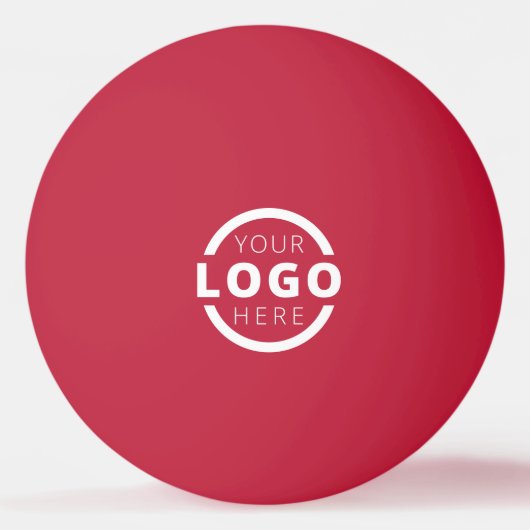Custom Business Logo Corporate Red Pingpongbal (Achterkant)