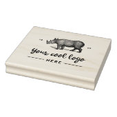 Custom Business Logo Creëer Uw eigen merk hier Rubberstempel (Stempel)