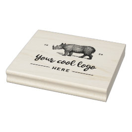 Custom Business Logo Creëer Uw eigen merk hier Rubberstempel