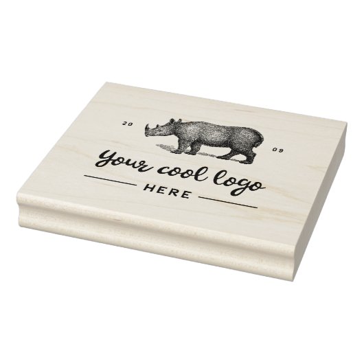 Custom Business Logo Creëer Uw eigen merk hier Rubberstempel (Stempel)