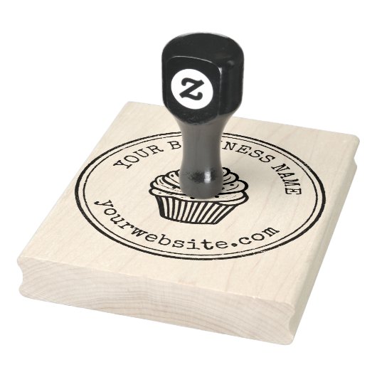 Custom Business Logo Cupcake Rubberstempel (Stempel)