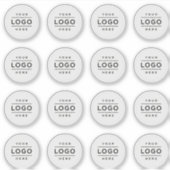 Custom Business Logo Custom-Cut Vinyl Sticker (Voorkant)