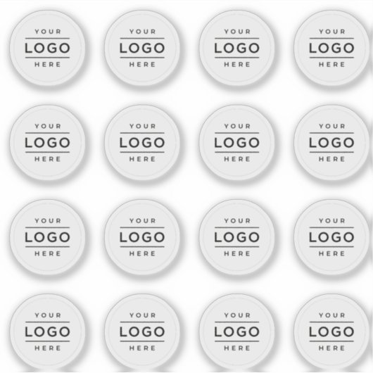 Custom Business Logo Custom-Cut Vinyl Sticker (Voorkant)