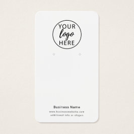 Custom Business Logo Earring Display Kaart