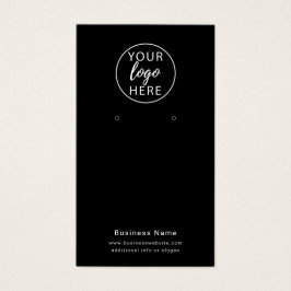 Custom Business Logo Earring Display Kaart