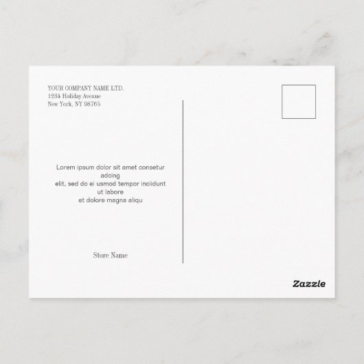 Custom Business Logo Een zeer grote dank u Briefkaart (Achterkant)
