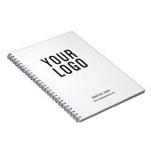 Custom Business Logo Eenvoudig Wit Promotie Notitieboek (Rechterzijde)