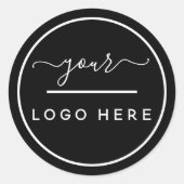 Custom Business Logo Eenvoudige Stickers (Voorkant)