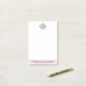 Custom Business Logo Elegant Simple Professional  Post-it® Notes (Op bureau)