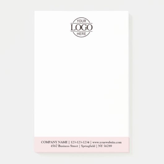 Custom Business Logo Elegant Simple Professional  Post-it® Notes (Voorkant)