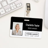 Custom Business Logo Employee Photo Badge