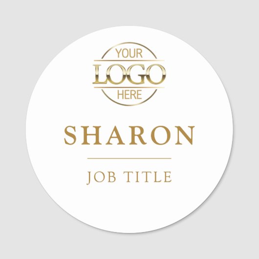 Custom Business Logo Employee Staff Magnetic Naamplaatje (Voorkant)