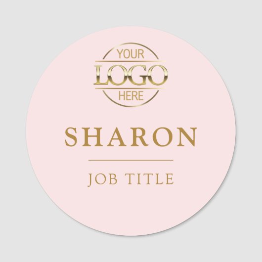 Custom Business Logo Employee Staff Magnetic Naamplaatje (Voorkant)