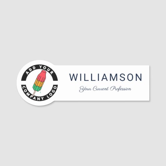 Custom Business Logo Employees Event Naamplaatje (Voorkant)