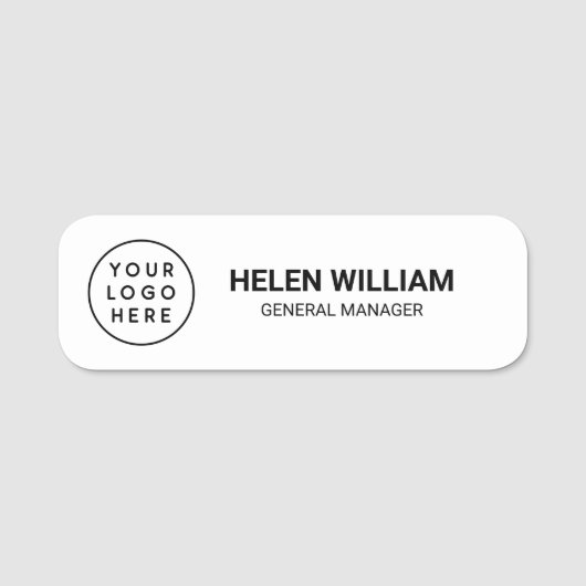 Custom Business Logo en Naamplaatje (Voorkant)