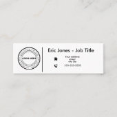 Custom BUSINESS LOGO en social media Mini Visitekaartje (Voorkant)